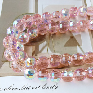 Crystal Glass <b>Bead</b> 10mm Round 96-Facet Loose <b>Beads</b> For Bracelet Making - Product Image 1