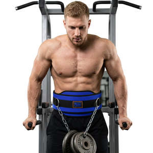 Top Selling Long <b>Chain</b> Neoprene Fitness Waist Trimmers Comfortable Durable Weightlifting <b>Belt</b> Heavy Duty Dip New Arrival - Product Image 1