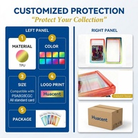 HCT – Protection antichoc transparente en TPU durable à dégradé pour cartes à collectionner gradées TCG, protection pour cartes PSA