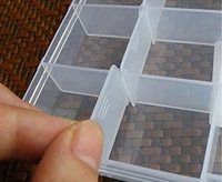 10 Boîtes de rangement rectangulaires transparentes écologiques brillantes en plastique pour maquillage, amovibles, avec élastiques de finition DIY