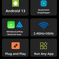 Boîtier POPELF Ai pour Netflix/YouTube/TikTok, adaptateur sans fil Carplay, clé USB, Android Auto OEM, écran de voiture, 1 an