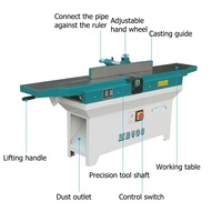 Raboteuse industrielle Mustang MB503, outil professionnel de menuiserie, composants de base à roulements, moteur 2.2KW