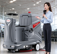 Nettoyeur de sols compact V8 à batterie, machine de nettoyage automatique des sols pour les zones industrielles et commerciales
