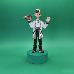 Petite sculpture de chef, peut être livrée avec une base, en résine, adaptée aux centres commerciaux, aux restaurants et à diverses autres occasions - Product Image 5