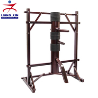 Dummy de Wing Chun en bois massif de style Ip Man personnalisé avec coussinets absorbants les chocs, entraînement d'arts martiaux, Muk Yan Jong