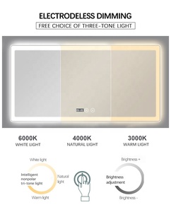 Espejo inteligente led de tocador grande para Hotel, montado en la pared, <span class=keywords><strong>android</strong></span> - Product Image 6