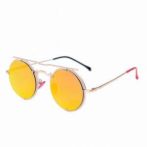 Nouveautés 2020, lunettes de soleil rondes en métal vintage UV400, lunettes de soleil steampunk - Product Image 2
