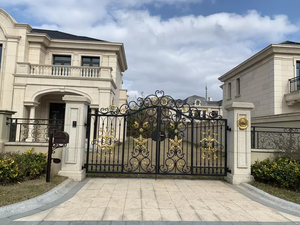 Puerta de Entrada Decorativa de Aluminio Industrial, Elegante Puerta Batiente de Aluminio, Puertas de Aluminio Fáciles de Instalar - Product Image 6