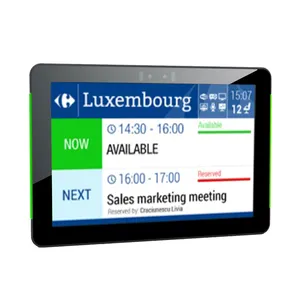 Sugarcube 10.1 inch cảm ứng PoE điện xung quanh LED ánh sáng <span class=keywords><strong>Ethernet</strong></span> Android <span class=keywords><strong>Tablet</strong></span> PC FO phòng họp đặt phòng hiển thị - Product Image 1