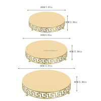Soporte para Pasteles Dorado Hueco Creativo Europeo para Decoración de Mesa de Postres en Bodas, Personalizable