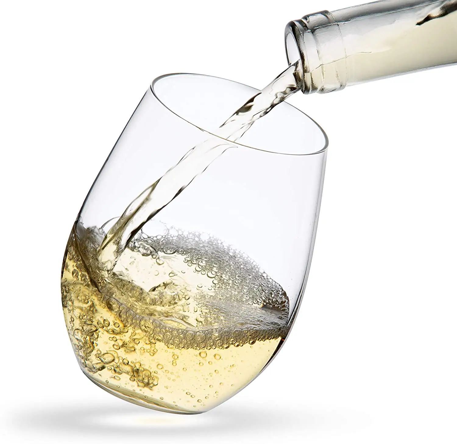 Maligni Stemless Bicchieri di Vino per il Rosso o di Vino Bianco (Set di 4)-19-Once tazza di whisky