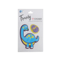 Pegatina Decorativa Circular Estilo Japonés para Ventanas, Resistente al Agua, Impresa con UV, Colorida, para Niños, Regalo Promocional