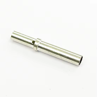 Broche de contact PCB mâle usinée en laiton, queue à souder personnalisée OEM JIATEL
