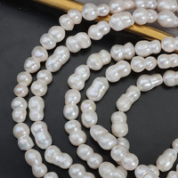 Perles de culture d'eau douce naturelles baroques irrégulières sans noyau de 10 mm, perles faites à la main pour le bricolage, environ 37 cm de long, 20 pièces