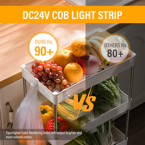 DC24V 640LED 10mm PCB Cob LED Bande 16.4ft Par Rouleau 2700K-6500K CCT IP20 Cote CE/ROHS Énuméré - Product Image 4