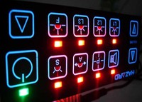 Clavier en caoutchouc silicone rétroéclairé personnalisé pour instruments électroniques, clavier pour synthétiseurs de musique