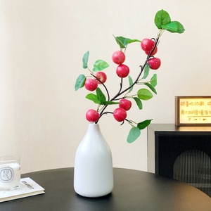 Qingyu Chronicle Branche d'Apple Artificielle Rouge en Mousse Plastique Décoration de Noël Composition de Fruits Taille M - Product Image 4