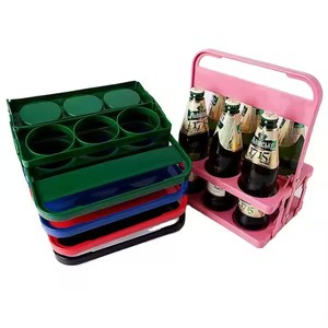 Portabottiglie Pieghevole in Plastica Personalizzabile con Logo, per 6 Bottiglie di Vino o Birra, per Russia Krusovice <span class=keywords><strong>Peroni</strong></span> Old Pulteney - Product Image 2