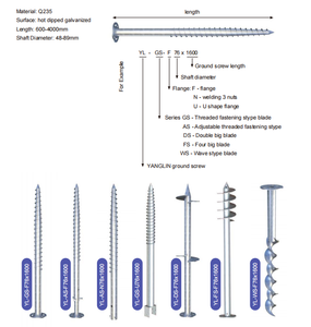 Perceuse à vis <span class=keywords><strong>au</strong></span> <span class=keywords><strong>sol</strong></span> avec bride sans bride Vis d'ancrage en acier pour système de montage <span class=keywords><strong>au</strong></span> <span class=keywords><strong>sol</strong></span> solaire ou fondation de maisons en <span class=keywords><strong>bois</strong></span> - Product Image 6