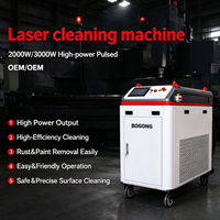 Machine de nettoyage laser haute puissance 2000W, nettoyeur pulsé pour un décapage efficace de la peinture métallique