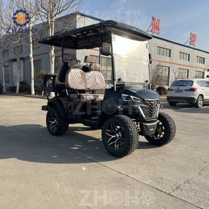 Classic <strong>Black</strong> 4 Seater Club Golf Cart Dune <strong>Buggy</strong> off Road Hunting Gas CE Certified 90km Range - Product Image 3