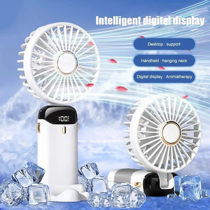 Mùa Hè Ngoài Trời Máy Tính Để Bàn Cầm Tay <span class=keywords><strong>Fan</strong></span> Pin Có Thể Tháo Rời USB Hiển Thị Kỹ Thuật Số Điện Pocket Mini <span class=keywords><strong>Fan</strong></span> - Product Image 5