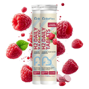 BioFlex OEM Private Label Raspberry Flavor Fast-Dissolving H2 Molecular Hydrogen Water <strong>Tablets</strong> Natural Vegan <strong>Adult</strong> - Product Image 1