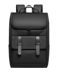 Wholesale Men's Vintage Crazy Horse Pu Leather Laptop Backpack Custom Logo Waterproof Zipper Closure for Daily Leisure Use
