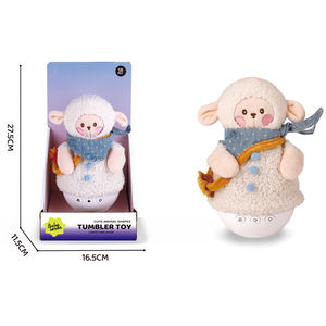 Juguete de Peluche con Música y Luces, 6 Estilos: Oso, Payaso, Dinosaurio, Muñeco de Nieve, Conejo, Cordero, Melodías Relajantes para Niños - Product Image 6
