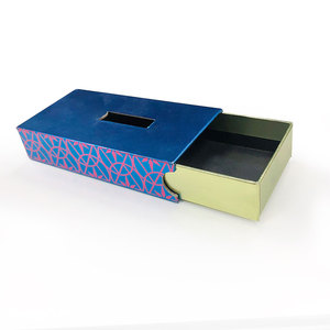 Caja Rígida de Lujo Personalizada con Forro de Esponja CMYK, Cajón Deslizable, Ventana, Grabado en Relieve, Laminado Mate, Patrón Colorido, Reciclable - Product Image 3