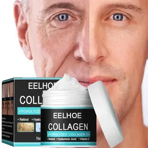 Retinol-crema facial antiarrugas para hombres, colágeno, antienvejecimiento, reafirmante, Lifting, ácido hialurónico, brillante, hidratante, cuidado de la piel