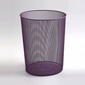Cesto de basura de oficina de malla metálica de 6 galones, cesto de basura abierto de alambre metálico para escritorio, contenedor de reciclaje. - Product Image 5