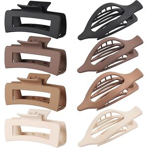 Giá Rẻ Đơn Giản Vuông Hollow Acrylic Tó<span class=keywords><strong>c</strong></span> Claw <span class=keywords><strong>Clip</strong></span> Dễ Thương <span class=keywords><strong>C</strong></span>ô Gái Hoa Hình Dạng <span class=keywords><strong>C</strong></span>á Mập Claw Thiết Kế Giá Rẻ Rắn Màu Matte Nhựa - Product Image 4