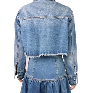 Chaqueta Vaquera con Botones Metálicos Estilo Punk Vintage para Mujer - Product Image 2