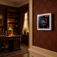 Termostato Programable con Pantalla Táctil TFT OEM, Multi-idioma, Controlador de Temperatura Ambiente para Calefacción Eléctrica de Agua y Caldera de Gas