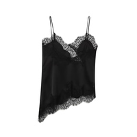 ZATRHMBM Vêtements d'Automne pour Femmes 2025 Nouvelle Mode Gilet à Bretelles Rétro en Dentelle Sexy Hauts Excellents pour Femmes