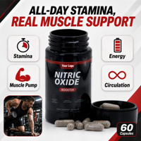 Booster d'oxyde nitrique 500 mg avec L-Arginine pour le soutien de la santé vasculaire, prix d'usine, échantillon gratuit, ODM