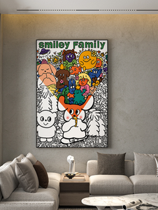 BIGIMAGE moderne chambre de bébé pour <span class=keywords><strong>Kaws</strong></span> affiche 50x70/100x150 <span class=keywords><strong>peinture</strong></span> murale toile mode cristal porcelaine suspendus impressions - Product Image 4