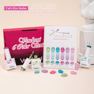 Vernis à ongles en perles de verre cristal oeil de chat 6 couleurs petite ampoule série oeil de chat vernis Gel ensemble pour <span class=keywords><strong>Nail</strong></span> <span class=keywords><strong>Art</strong></span> bricolage - Product Image 3