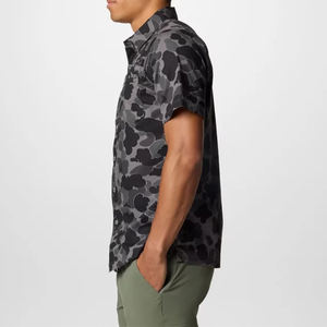 2025 नए फैशन कस्टम प्रिंट कपास सामग्री बटन मछली पकड़ने की शर्ट - Product Image 4