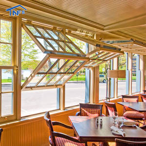 Внешние современные модные вертикальные складные окна аккордеон вертикальные складные окна алюминиевые складные окна для барного дома - Product Image 1