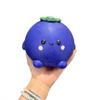 Jouet Squishy Cochon Myrtille à Remontée Lente, Balle Anti-Stress en Caoutchouc Souple, Jouet Sensoriel Fidget Fabriqué au Zhejiang pour Enfants et Adultes Unisexe