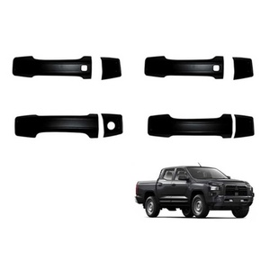 อุปกรณ์ตกแต่งรถยนต์ดีไซน์ใหม่จากโรงงาน (OEM) ฝาครอบมือจับประตูแบบฉีดขึ้นรูป ABS สีดำ สำหรับรถยนต์มิตซูบิชิ ไทรทัน - Product Image 3