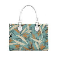 Tendance Produit Personnalisation Coloré Manu Palekaiko Imprimer Luxe Mode Femmes Pu Sac À Main Imprimer sur Demande Dames Sac À Provisions