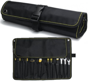 Sac de rangement en <span class=keywords><strong>toile</strong></span>, pochette à outils en rouleau ciré sac suspendu organisateur polyvalent - Product Image 1