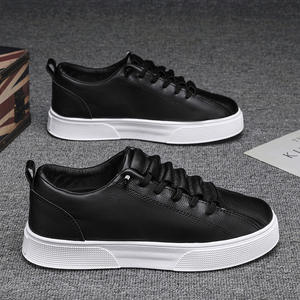 Zapatillas Deportivas de Baloncesto para Hombre de Cuero Casual Impermeables Sin Cordones, Nuevo Estilo Versátil y de Moda - Product Image 3