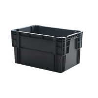 Caisses en maille PP empilables 600*400*280mm, panier de retournement, écologiques, emboîtables pour une solution d'entrepôt gain de place