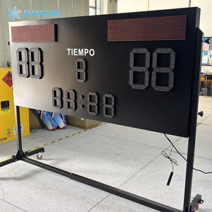 <span class=keywords><strong>Tabellone</strong></span> <span class=keywords><strong>Segnapunti</strong></span> LED Portatile per Esterni con Telecomando, Supporto a Cavalletto Mobile, Lunga Durata della Batteria, Certificazione IP54 - Product Image 6