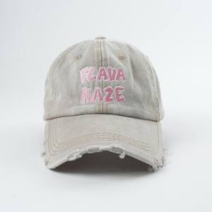 Casquette de baseball en denim pur coton délavé, style décontracté, pour <span class=keywords><strong>femme</strong></span>, visière incurvée, casquette à visière, vente en gros - Product Image 1