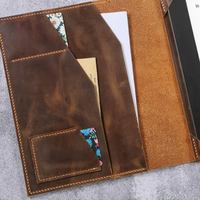 Housse de protection en cuir PU pour tablette et ordinateur portable GA251 Scribe 13 pouces, compatible Kindle et MacBook Pro/Air, couleur café